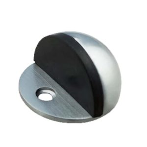 Stainless steel half moon door stop DSS01, floor mounted Stainless steel half moon door stop DSS01, floor mounted