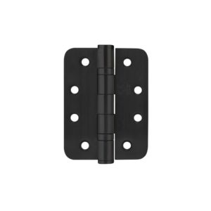 Matte black door hinge HB403030R-BK, Round Corner Matte black door hinge HB403030R-BK, Round Corner