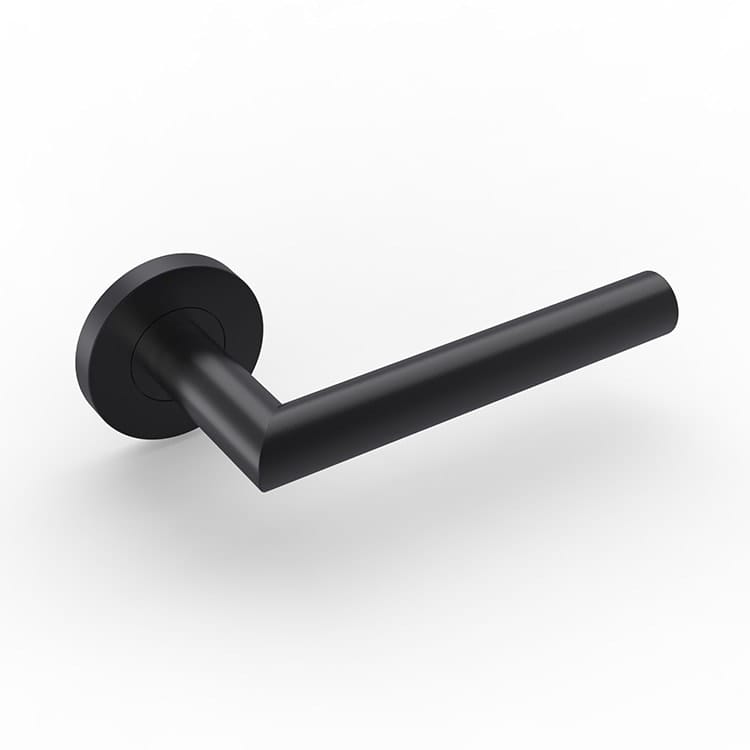 Modern matte black door handle lever SR11SL105-BK-UNITY